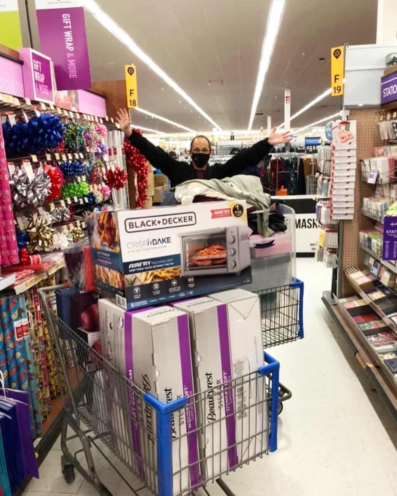 Haley team shopping for gift donations supporting Hope Gardens